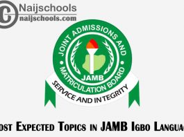 Most Expected topics in Jamb Igbo language 2022 Exam