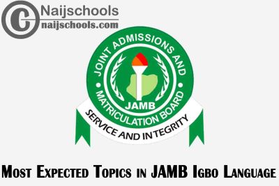 Most Expected topics in Jamb Igbo language 2023 Exam