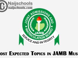 Most Expected Topics in JAMB Music 2023 CBT Exam