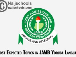 Most Expected Topics in JAMB 2023 Yoruba Language Exam