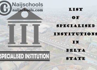 Full List of Specialised Institutions in Delta State Nigeria