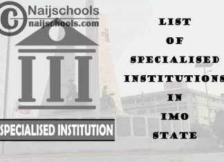 Full List of Specialised Institutions in Imo State Nigeria