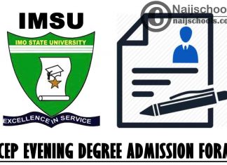 IMSU Institute for Continuing Education Programme (ICEP) Evening Degree Programme 2020/2021 Admission Form | APPLY NOW