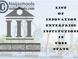 Full List of Innovation Enterprise Institutions in Yobe State Nigeria