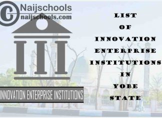 Full List of Innovation Enterprise Institutions in Yobe State Nigeria