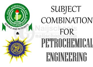 JAMB/WAEC Subject Combination for Petrochemical Engineering