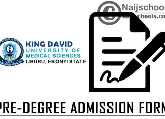 King David University of Medical Sciences (KDUMS) 2021/2022 Pre-Degree Admission Form | APPLY NOW