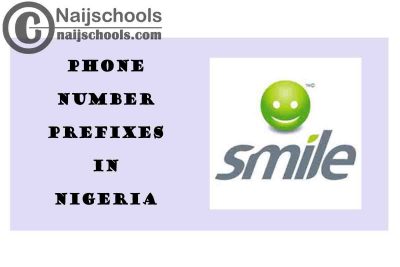 Complete List of All the Smile Phone Number (Telephone) Prefixes in Nigeria 2021