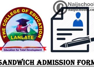 Oyo State College of Education Lanlate (COEL) Sandwich Admission Form for 2021/2022 Academic Session | APPLY NOW