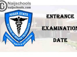 School of Health Technology Minna Entrance Examination Date for 2021/2022 Academic Session | CHECK NOW