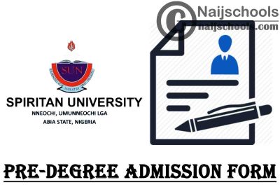 Spiritan University Nneochi (SUN) Pre-Degree Admission Form for 2021/2022 Academic Session | APPLY NOW
