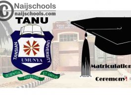 Tansian University 14th Matriculation Ceremony Schedule for 2020/2021 Newly Admitted Students | CHECK NOW