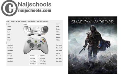 Middle-earth: Shadow of Mordor X360ce Settings for Any PC Gamepad Controller | TESTED & WORKING