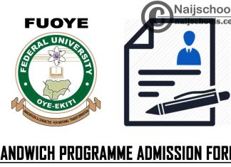 Federal University Oye Ekiti (FUOYE) Sandwich Programme Admission Form for 2021/2022 Academic Session | APPLY NOW