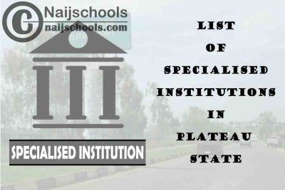 Full List of Specialised Institutions in Plateau State Nigeria