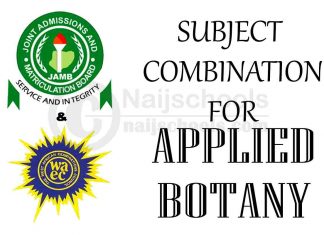 JAMB & WAEC Subject Combination for Applied Botany