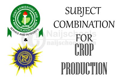 JAMB & WAEC Subject Combination for Crop Production