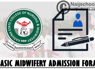 Kaduna State College of Nursing & Midwifery 2021/2022 Basic Midwifery Admission Form | APPLY NOW