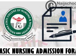 Kaduna State College of Nursing & Midwifery Basic Nursing Admission Form 2021/2022 Acadermic Session | APPLY NOW