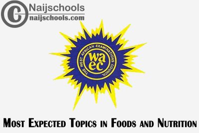 Most Expected Topics in 2023 WAEC Foods and Nutrition SSCE & GCE | CHECK NOW