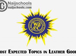 Most Expected Topics in 2023 WAEC Leather Goods SSCE & GCE | CHECK NOW