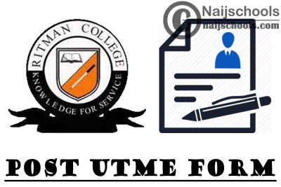 Ritman University (RU) Post UTME Screening Form for 2021/2022 Academic Session | APPLY NOW