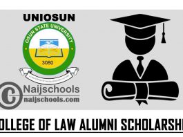 UNIOSUN College of Law Alumni Scholarship 2021 for Newly Admitted Nigerian Law School Students | APPLY NOW