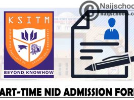 Katsina State Institute of Technology and Management (KSITM) 2020/2021 Part-Time NID Admission Form | APPLY NOW