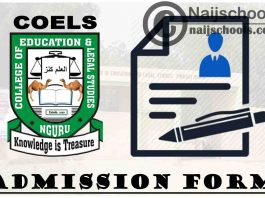 College of Education and Legal Studies (COELS) Nguru Admission Form for 2021/2022 Academic Session | APPLY NOW