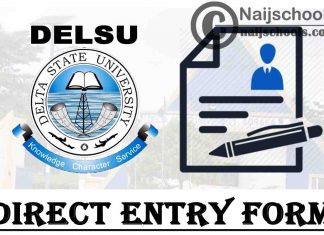 Delta State University (DELSU) Direct Entry Form for 2021/2022 Academic Session | APPLY NOW