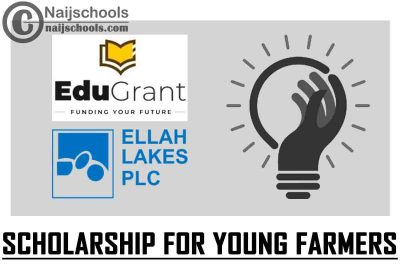 Edugrant in Partnership Ellah Lakes Scholarship 2021 for Young Farmers (Full Scholarship) | APPLY NOW