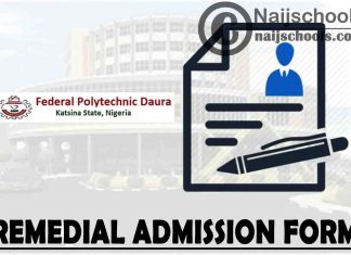 Federal Polytechnic Daura Remedial Programme Admission Form for 2021/2022 Academic Session | APPLY NOW
