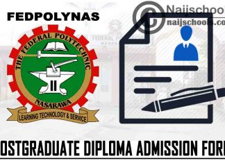 Federal Polytechnic Nasarawa (FEDPOLYNAS) Postgraduate Diploma (PGD) Admission Form for 2021/2022 Academic Session | CHECK NOW