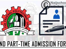 Federal Polytechnic Offa (OFFAPOLY) HND Part-Time Admission Form for 2021/2022 Academic Session | APPLY NOW