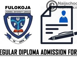 Federal University Lokoja (FULOKOJA) 2020/2021 Regular Diploma Programme Admission Form | APPLY NOW