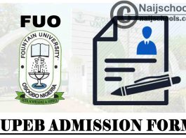 Fountain University Osogbo (FUO) JUPEB Programme Admission Form for 2021/2022 Academic Session | APPLY NOW