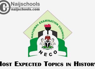 Most Expected Topics in 2023 NECO History SSCE & GCE | CHECK NOW