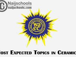 Most Expected Topics in 2023 WAEC Ceramics SSCE & GCE | CHECK NOW