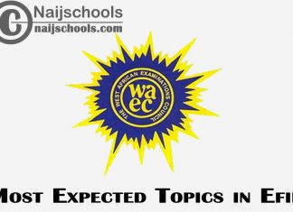 Most Expected Topics in 2023 WAEC Efik SSCE & GCE | CHECK NOW