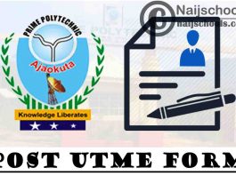 Prime Polytechnic Post UTME (ND Admission) Form for 2021/2022 Academic Session | APPLY NOW