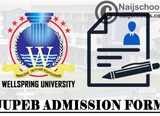 Wellspring University JUPEB Admission Form for 2021/2022 Academic Session | APPLY NOW