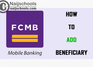 How to Add Beneficiary on FCMB Mobile Banking Android & iOS App