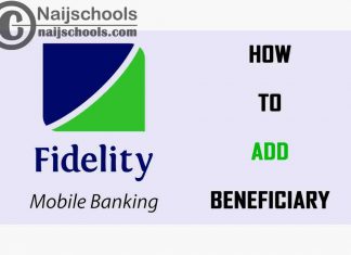 How to Add Beneficiary on Fidelity Online Mobile Banking App