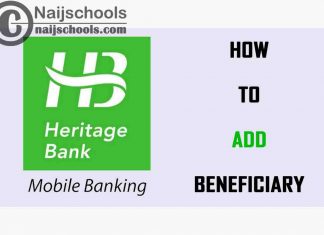 How to Add Beneficiary on Heritage Mobile Banking Android & iOS App