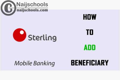 How to Add a Beneficiary on the Sterling Mobile Banking Android or iOS App