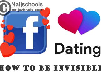 How to Hide Your Profile or Be Invisible on Facebook Dating