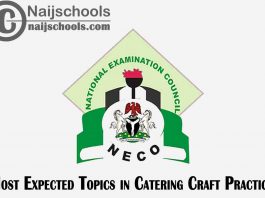 Most Expected Topics in 2023 NECO Catering Craft Practice SSCE & GCE | CHECK NOW