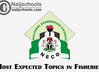 Most Expected Topics in 2023 NECO Fisheries SSCE & GCE | CHECK NOW