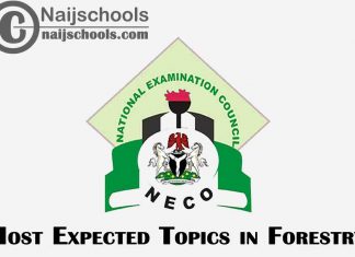 Most Expected Topics in 2023 NECO Forestry SSCE & GCE | CHECK NOW