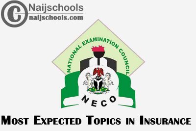 Most Expected Topics in 2022 NECO Insurance SSCE & GCE | CHECK NOW
